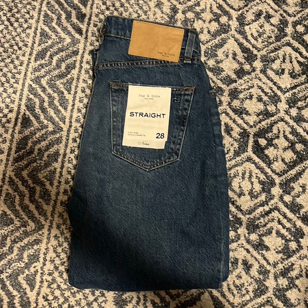 Rag and Bone Nina high rise ankle cigarette Jean